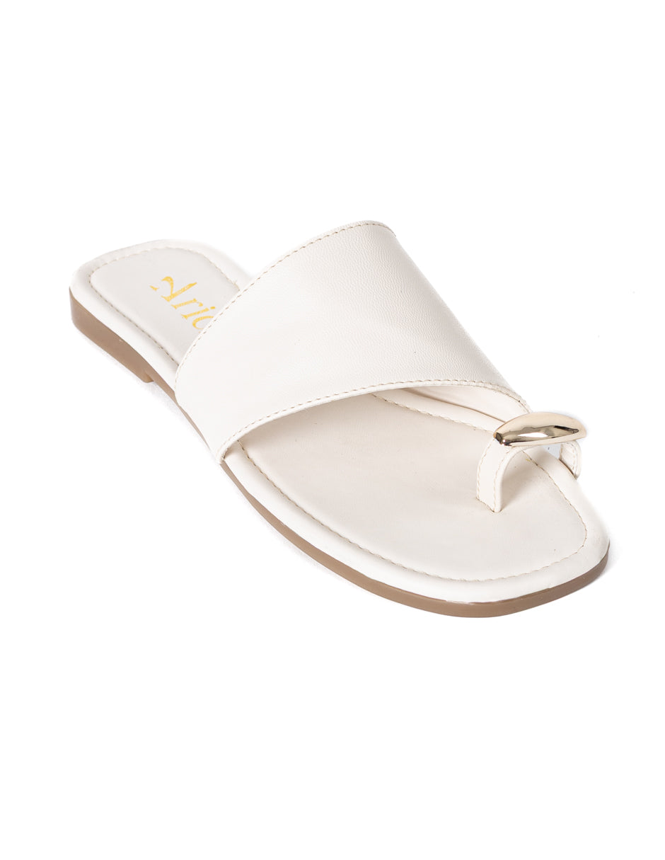 Maya White Sandals