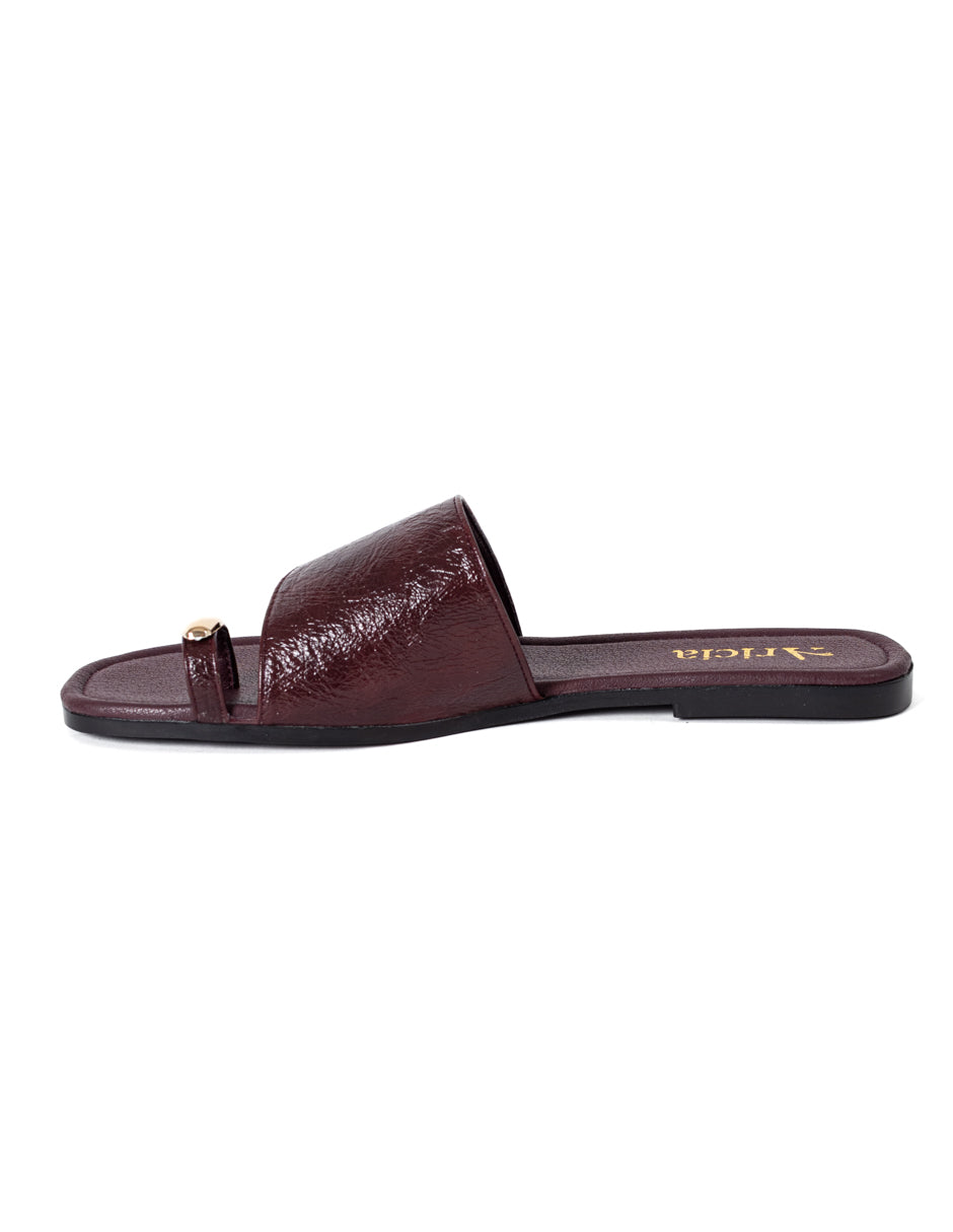 Maya Burgundy Sandals