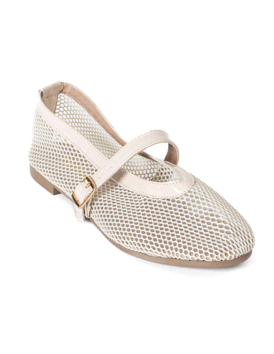 Micaela Nude Mesh Balerina