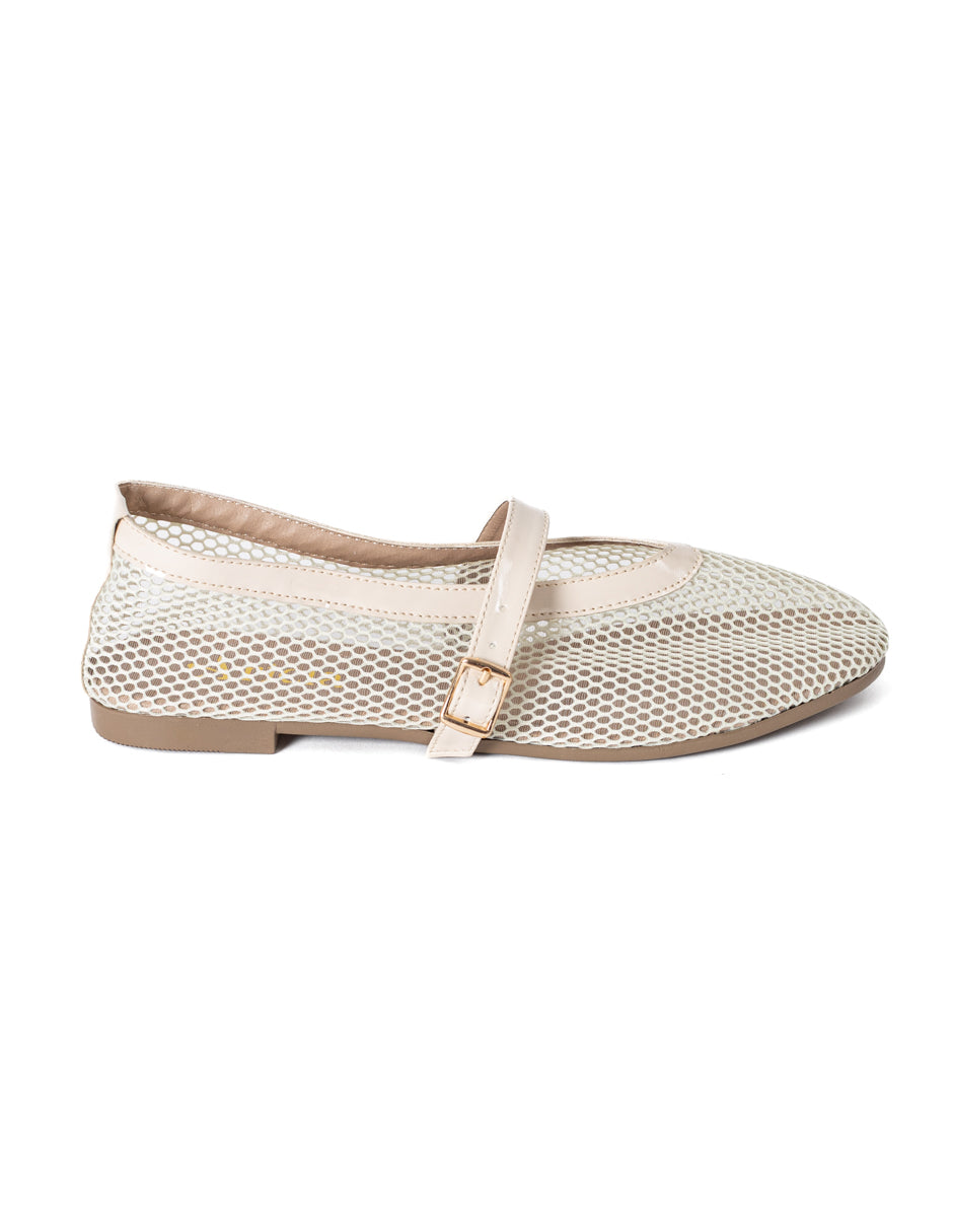 Micaela Nude Mesh Balerina