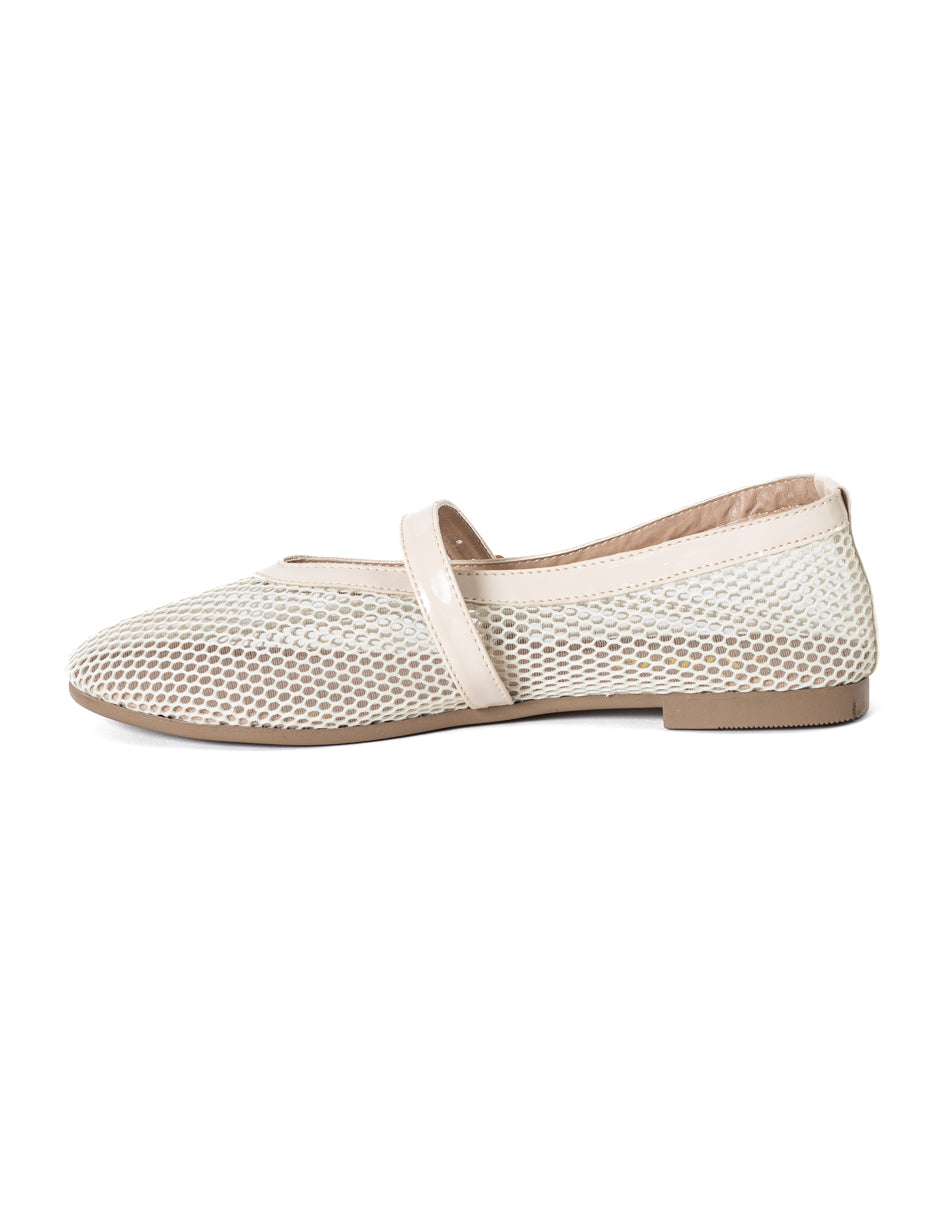 Micaela Nude Mesh Balerina