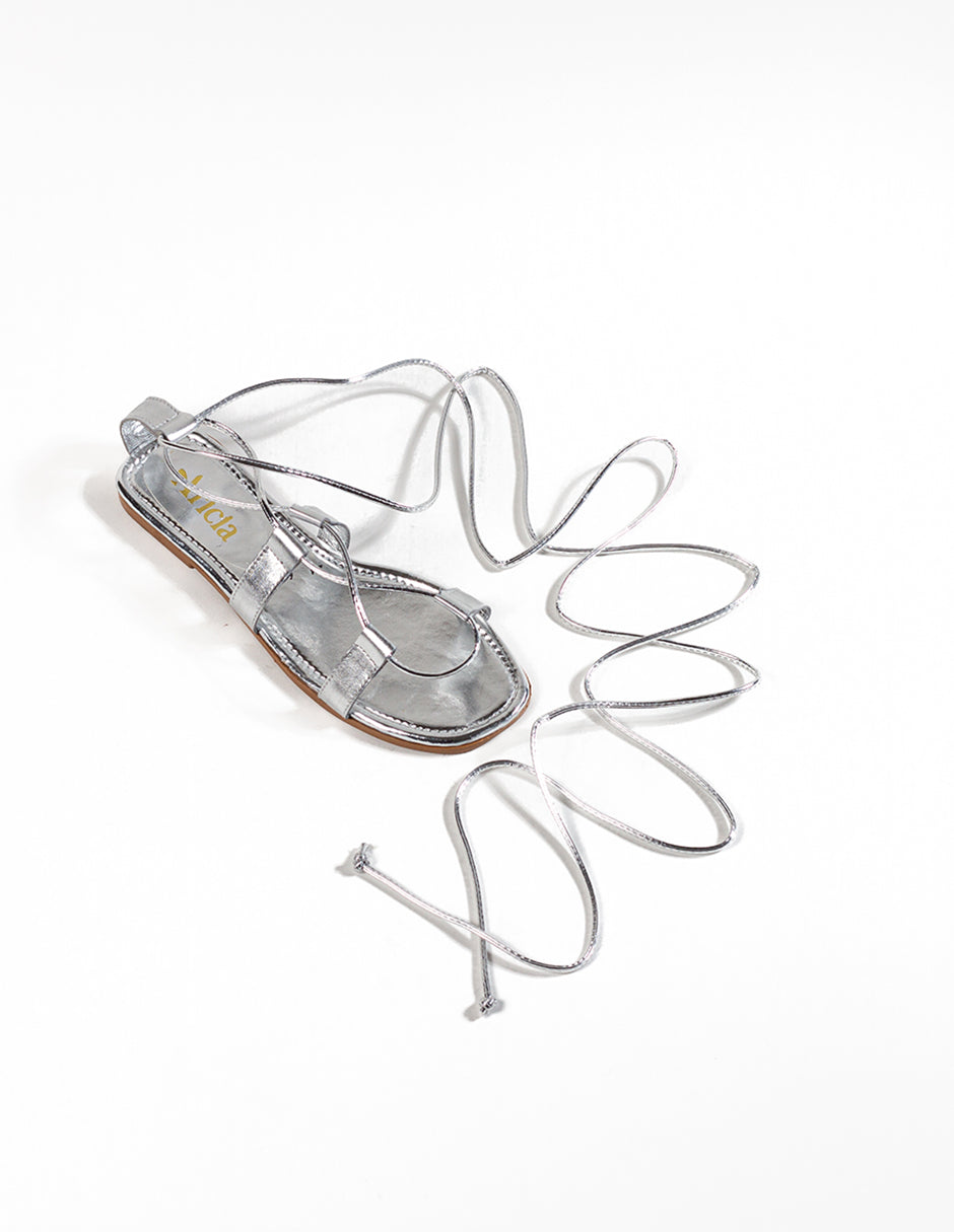 Renata Silver Sandals