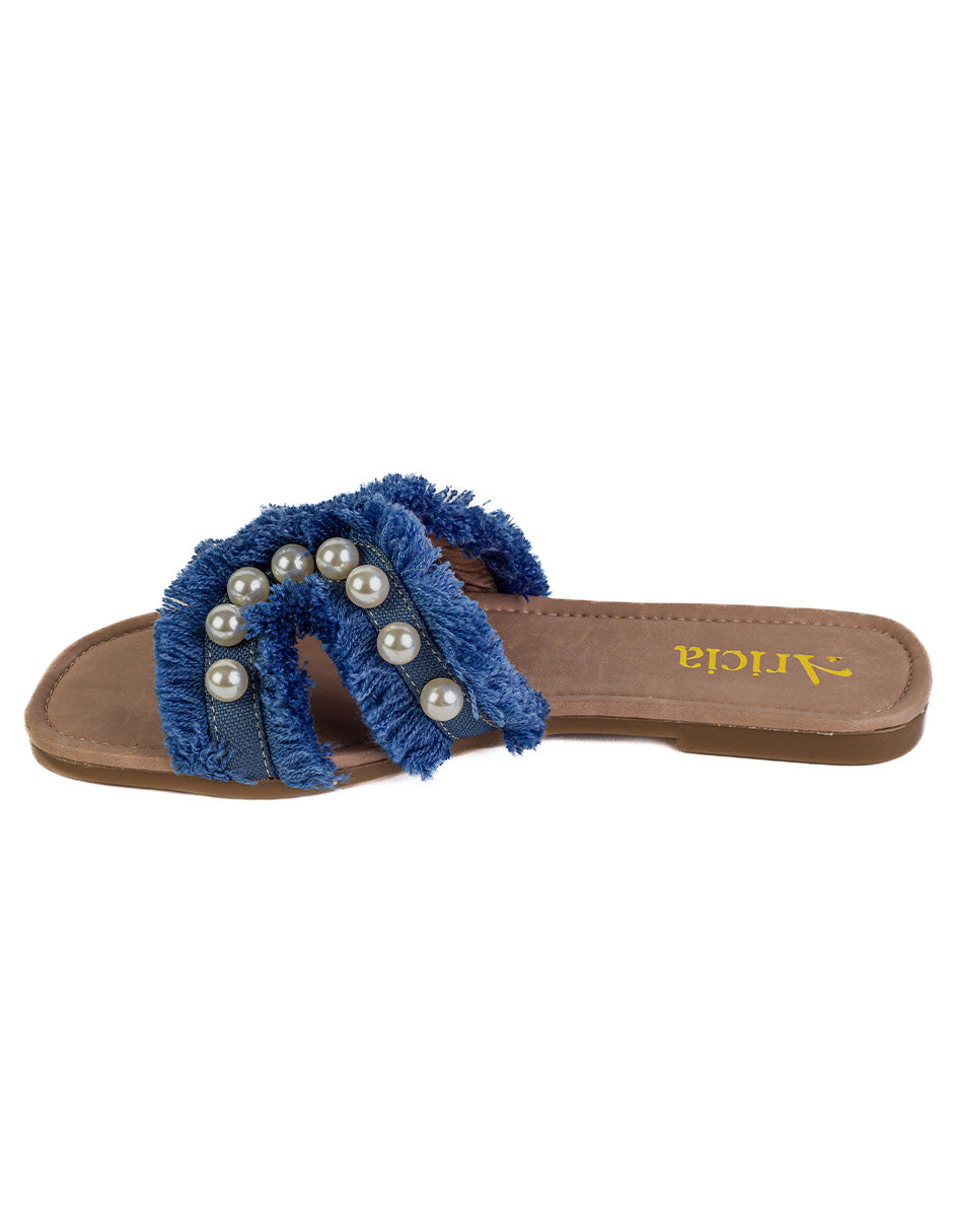 Georgina Blue Sandals