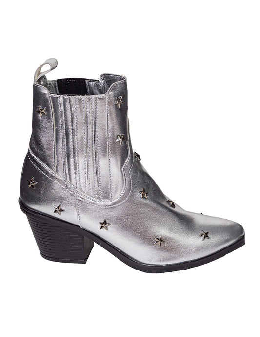 Camila Silver Boots