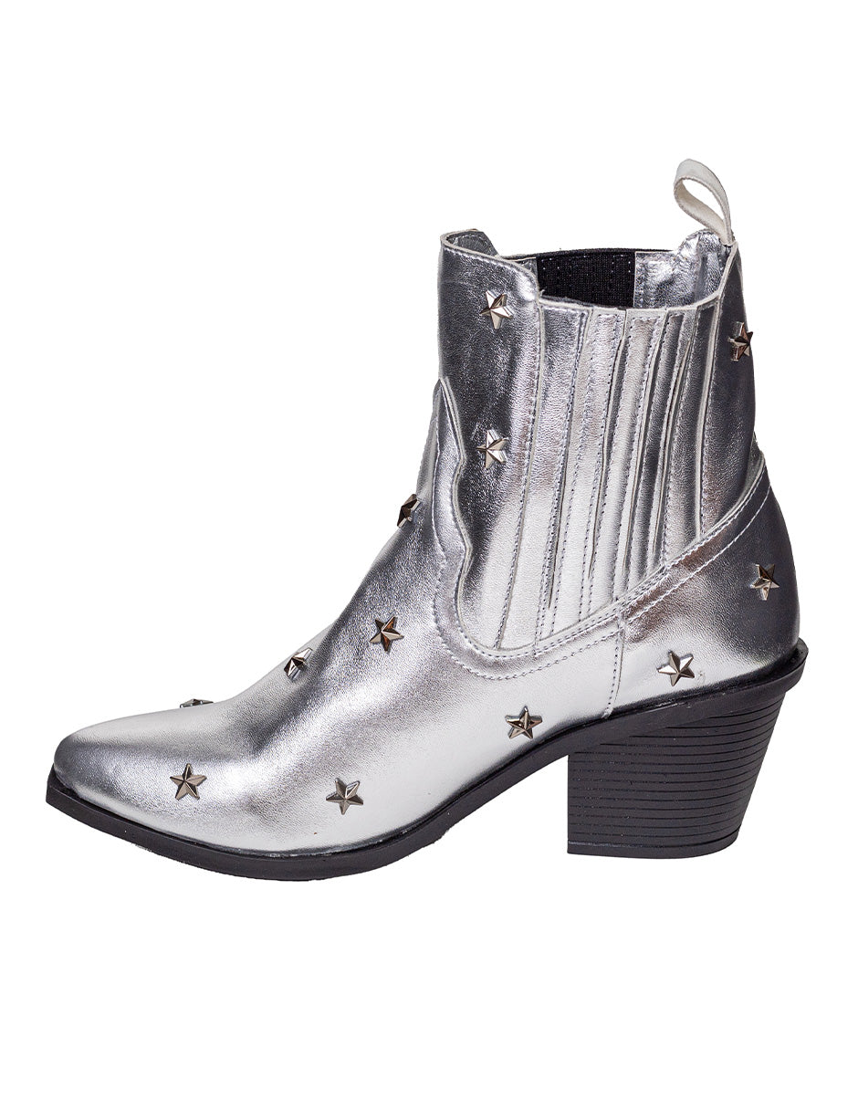 Camila Silver Boots