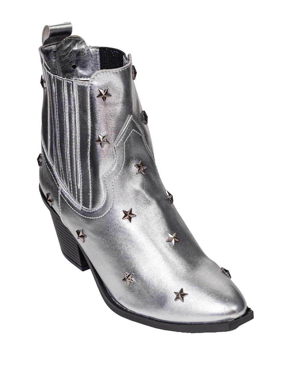 Camila Silver Boots