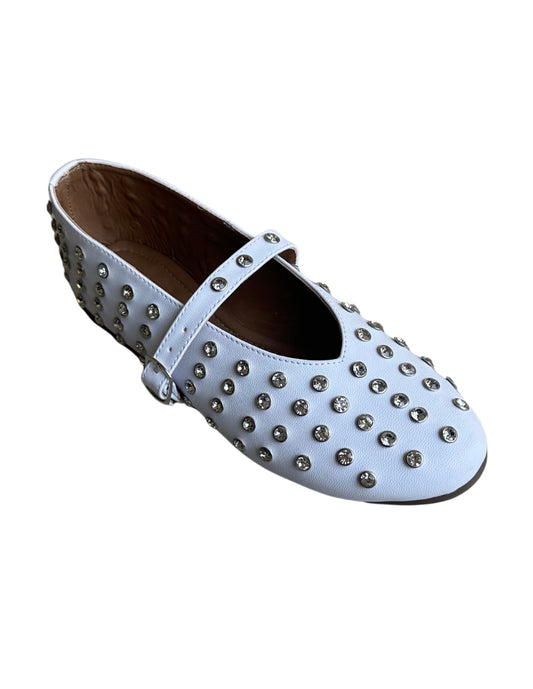 Ophelia white balerinas