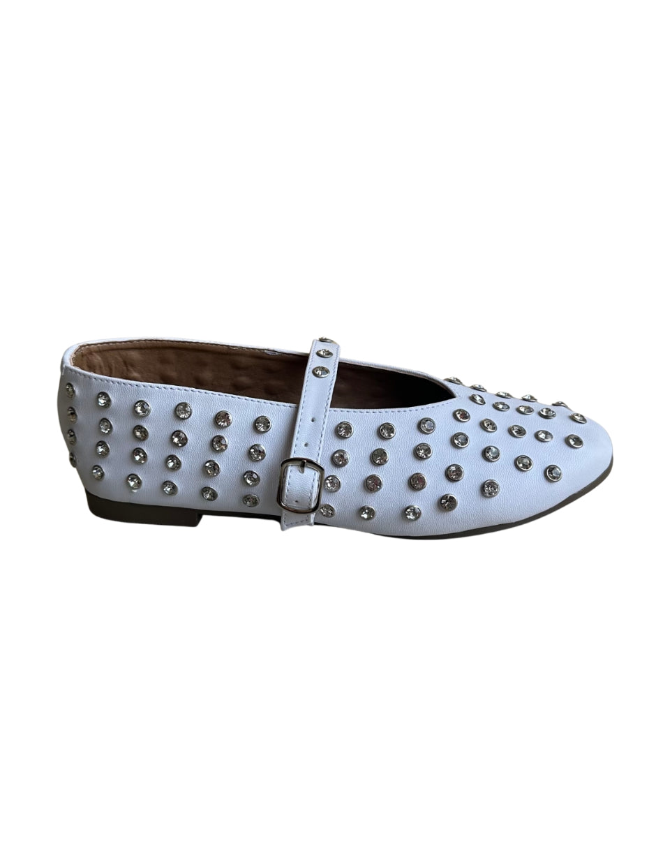 Ophelia white balerinas