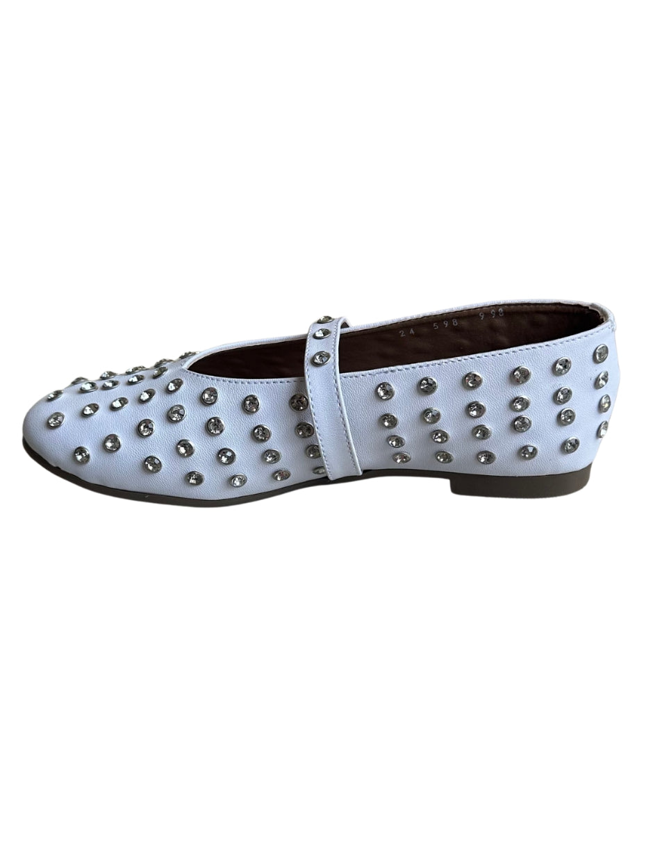 Ophelia white balerinas