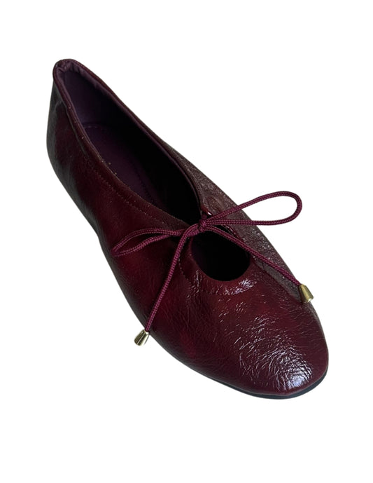 Amelia red balerinas