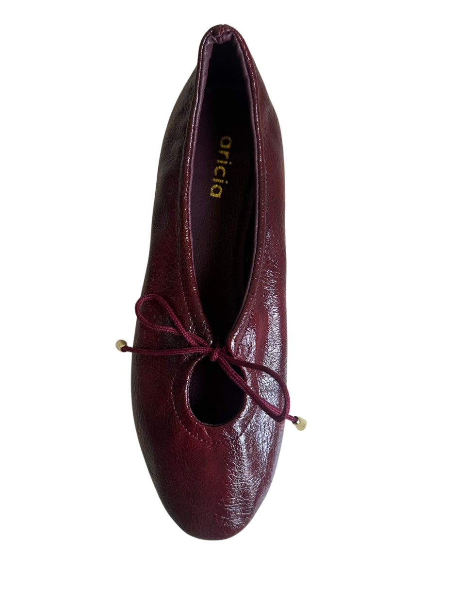 Amelia red balerinas