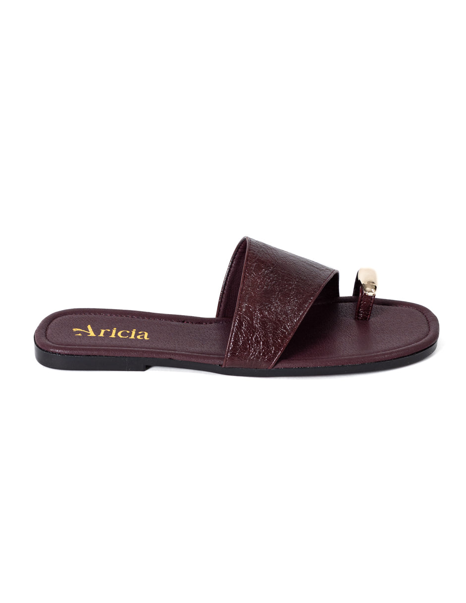 Maya Burgundy Sandals