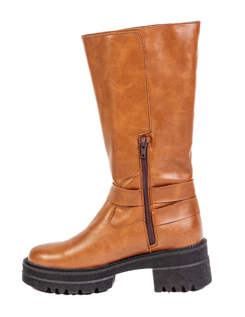 Brown Biker Boots