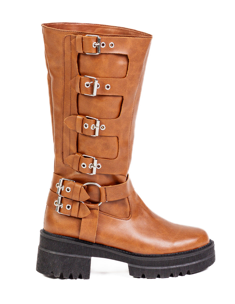 Brown Biker Boots