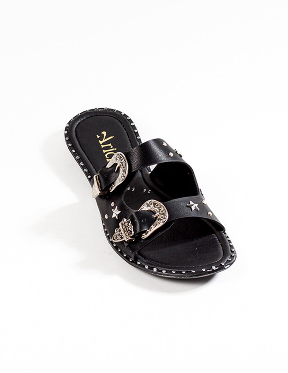 Desert Black Sandals