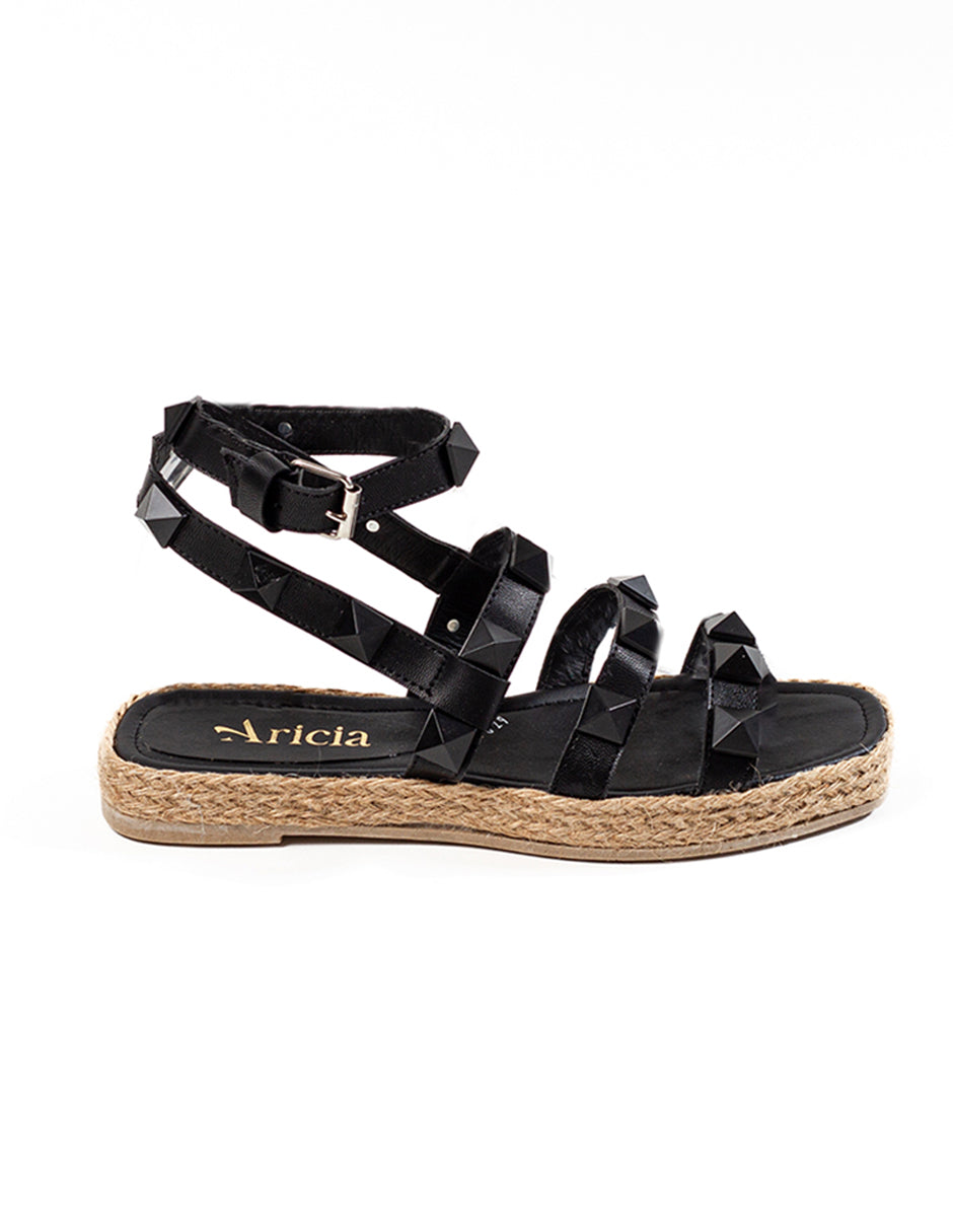 Valentina Black Sandals